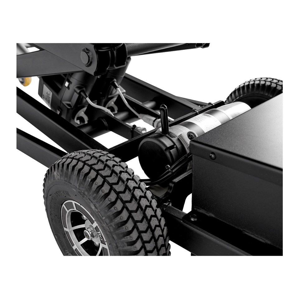 Kistevognen er udstyret med en forstærket el-fremtræksmotor der hurtigt og nemt kan frakobles og tilkobles. Kistevognens drift er ren el, derfor er der ingen risiko for oliespild.