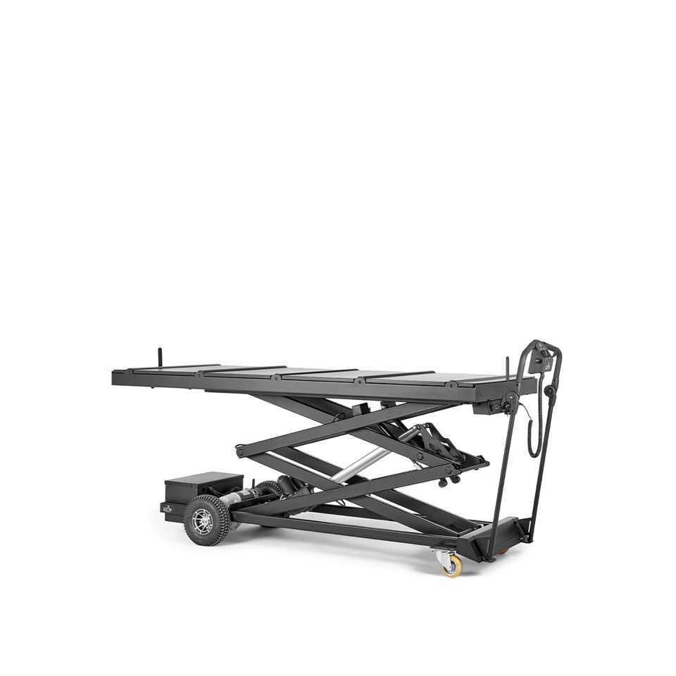 Kistevognen er den ideelle løsning til brug på sygehuse, i kapeller og på krematorier for et forbedret arbejdsmiljø uden tunge løft og vrid.