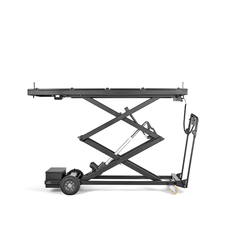 Kistevogn med hurtig og effektiv hæve/sænkefunktion